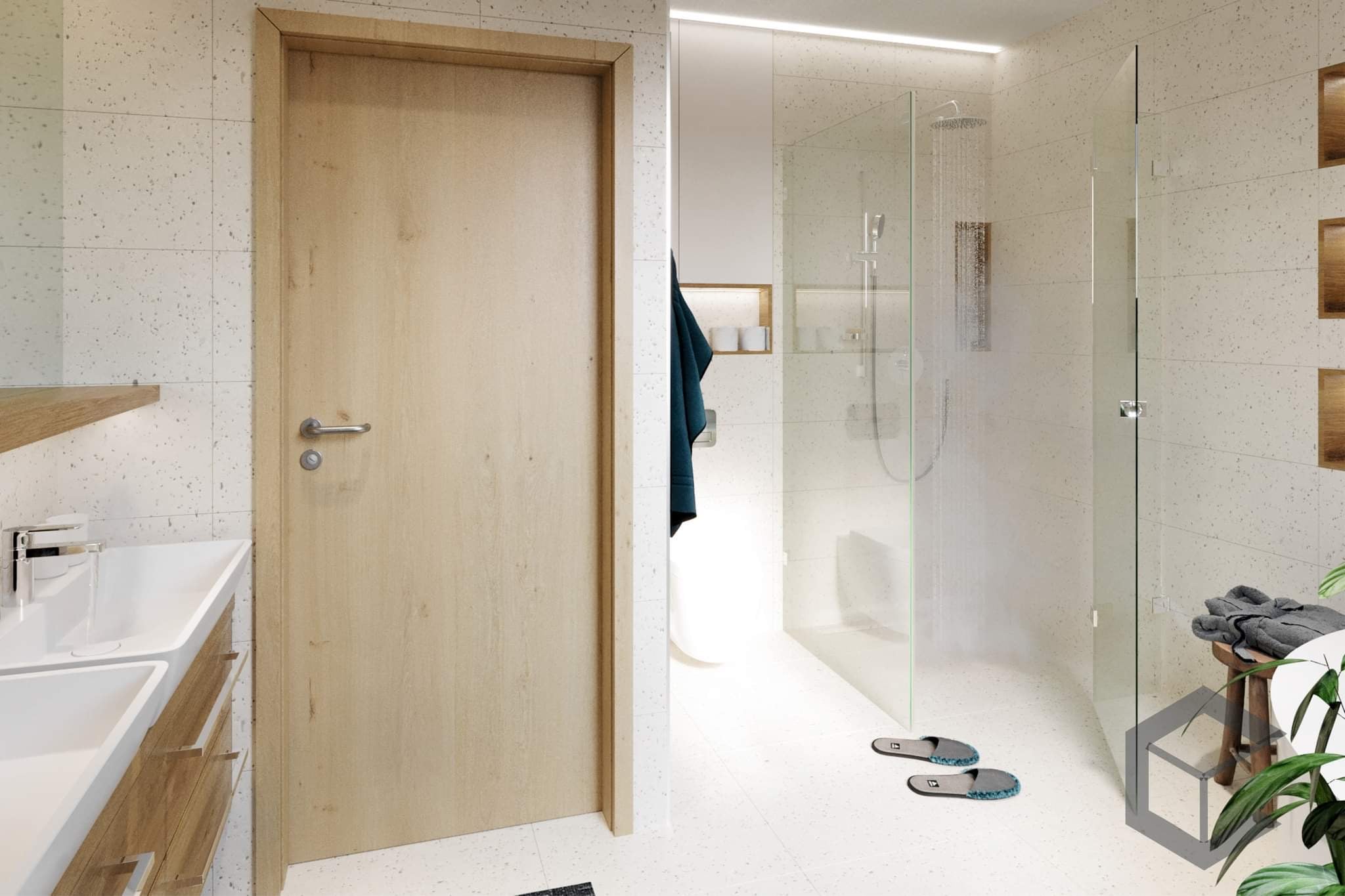 koupelna walk-in sprchový kout