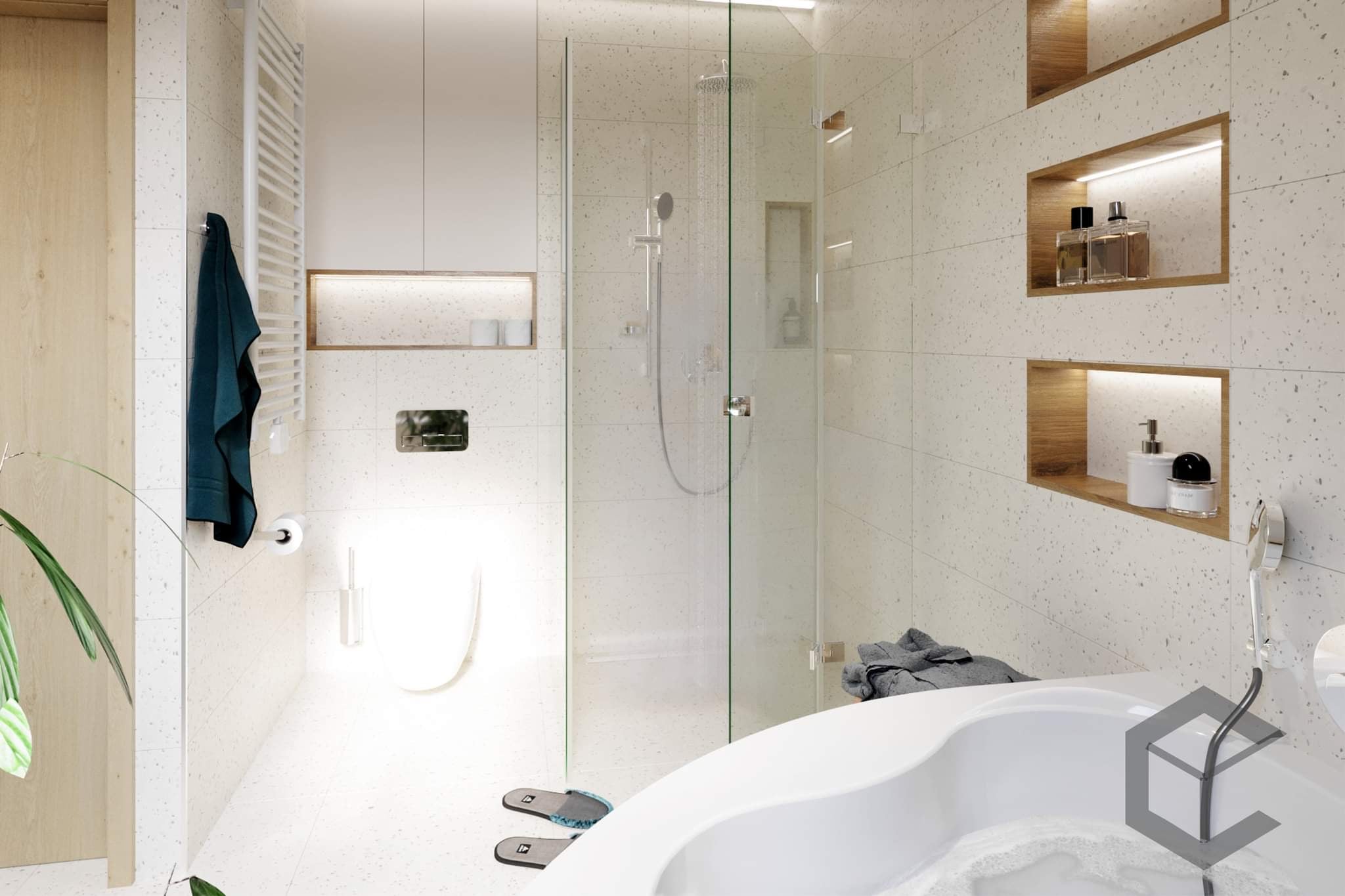 koupelna walk-in sprcha